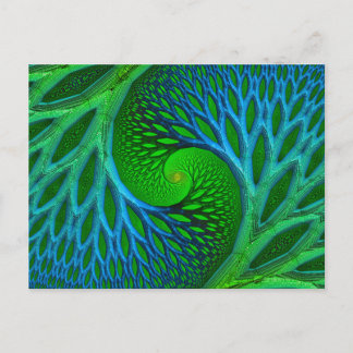 Carte Postale Arbre De Vie Fractale Spirale