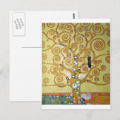 Carte Postale ARBRE DE VIE - Klimt (Devant / Derrière)