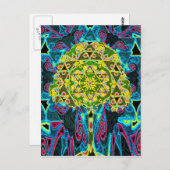 Carte Postale Arbre de vie Mandala par Amelia Carrie (Devant / Derrière)