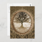 Carte Postale Arbre de vie paisible (Devant / Derrière)