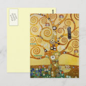 Carte Postale Arbre de Vie par Klimt (Devant / Derrière)