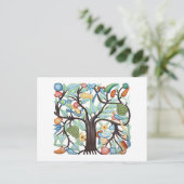 Carte Postale ARBRE DE VIE pastel (Debout devant)