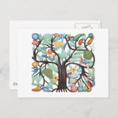 Carte Postale ARBRE DE VIE pastel (Devant / Derrière)