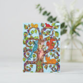 Carte Postale Arbre de vie printanière (Debout devant)