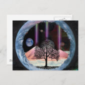 Carte Postale Arbre de vie Vérité intérieure (Devant / Derrière)