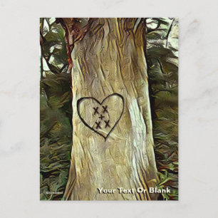 Carte Postale Arbre des amoureux