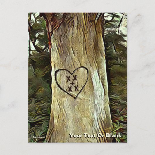 Carte Postale Arbre des amoureux (Devant)