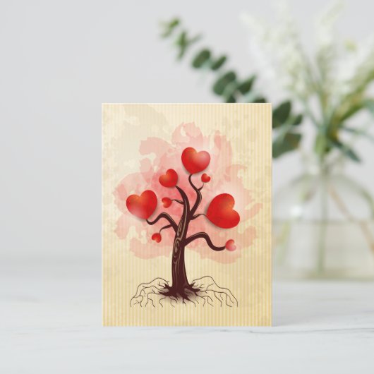 Carte Postale Arbre des coeurs (Debout devant)