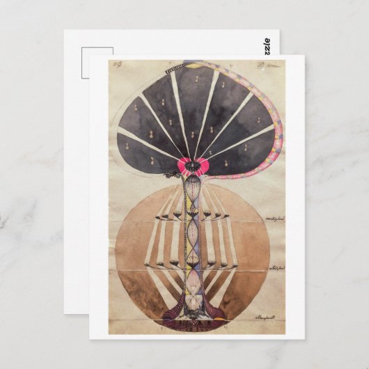 Carte Postale Arbre des connaissances no 3 | Hilma af Klint | (Devant / Derrière)