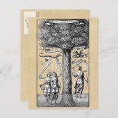 Carte Postale Arbre des opposants unis en alchimie (Devant / Derrière)