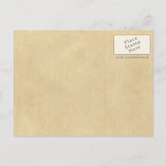 Carte Postale Arbre des opposants unis en alchimie (Dos)