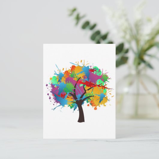 Carte Postale arbre d'été (Debout devant)