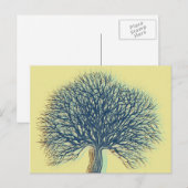 Carte Postale Arbre d'hiver (Devant / Derrière)