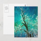 Carte Postale Arbre d'hiver congelé (Devant / Derrière)