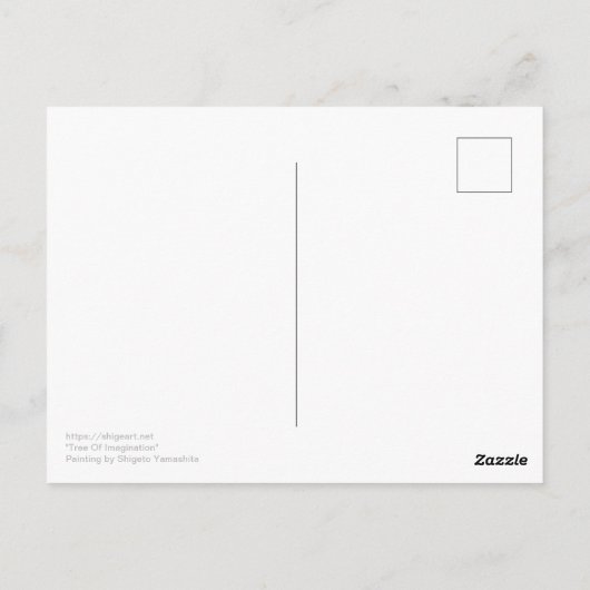 Carte Postale Arbre D'Imagination (Dos)