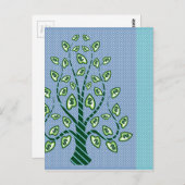 Carte Postale Arbre Dollar Pop Art (Devant / Derrière)