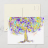 Carte Postale Arbre D'Or De La Vie Art Prophétique Chrétien Mode (Devant / Derrière)