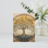 Carte Postale Arbre doré de la vie (Debout devant)