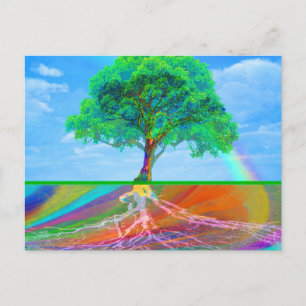 Carte Postale Arbre du bonheur de vie