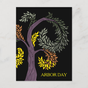 Carte Postale arbre du jour de l'arbour par abbaye adoptive