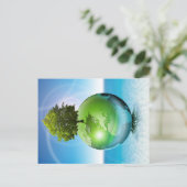 Carte Postale Arbre du monde - concept d'écologie (Debout devant)