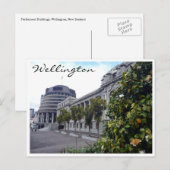 Carte Postale arbre du parlement de wellington (Devant / Derrière)