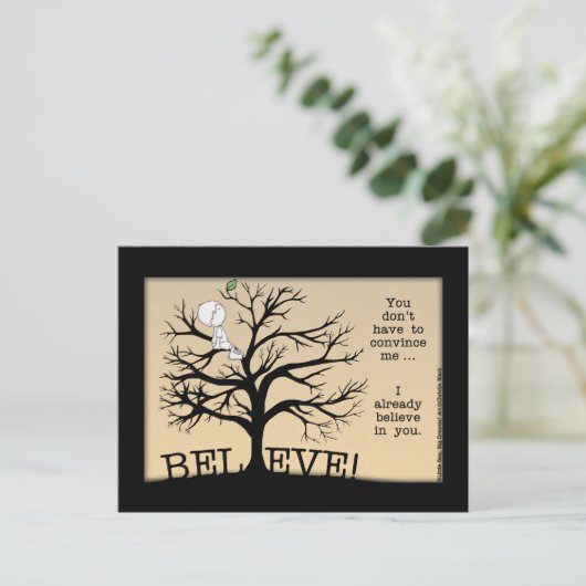 Carte Postale Arbre en floraison (Debout devant)