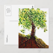 Carte Postale Arbre en floraison (Devant / Derrière)