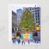 Carte Postale Arbre Et Patins 2015 (Devant / Derrière)