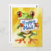 Carte Postale Arbre Frog Hoppy Mail ! -Carte postale (Devant / Derrière)