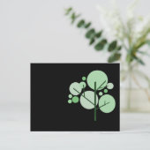Carte Postale arbre funky avec dossier noir (Debout devant)