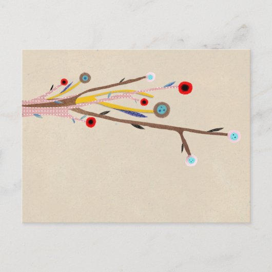Carte Postale Arbre Japon Branches Délicates (Devant)