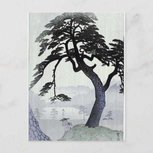 Carte Postale Arbre japonais vintage (Devant)