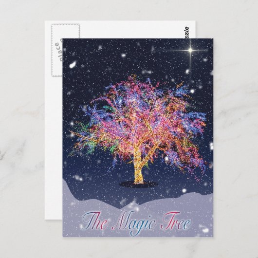 Carte postale Arbre magique (Devant / Derrière)