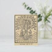 Carte Postale Arbre médiéval des Sciences Sepia (Debout devant)