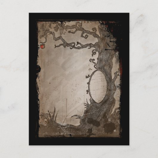 Carte Postale Arbre miroir magique du blanc de neige (Devant)