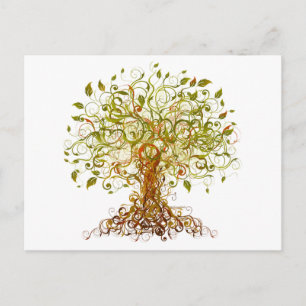 Carte Postale Arbre moderniste coloré 13