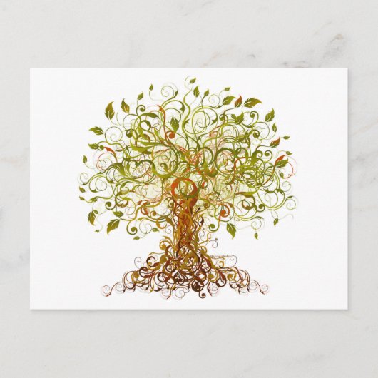 Carte Postale Arbre moderniste coloré 13 (Devant)