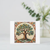Carte Postale Arbre mosaïque (Debout devant)