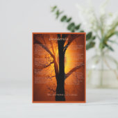 Carte Postale Arbre orange (Debout devant)