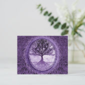 Carte Postale Arbre paisible en violet (Debout devant)
