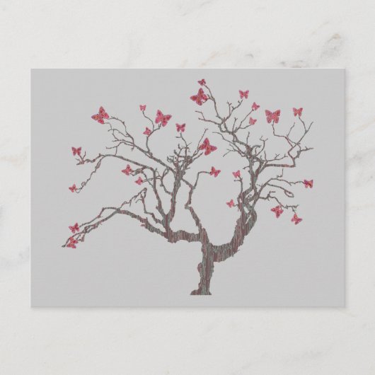 Carte postale Arbre Papillon (Devant)
