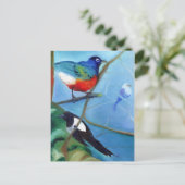 Carte Postale Arbre plein d'oiseaux 2012 (Debout devant)