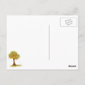 Carte Postale Arbre solitaire d'automne (Dos)
