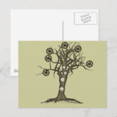 Carte Postale arbre steampunk (Devant / Derrière)