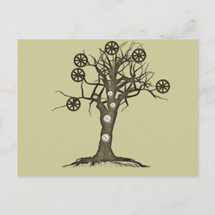 Carte Postale arbre steampunk