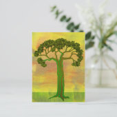 carte postale arbre vert (Debout devant)