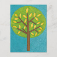 Arbre vert avec Feuilles jaunes par Chariklia Zarr