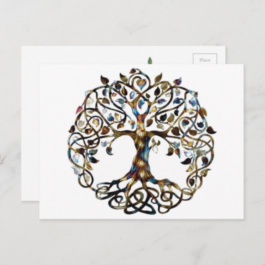 Carte Postale Arbre vivant (Devant / Derrière)