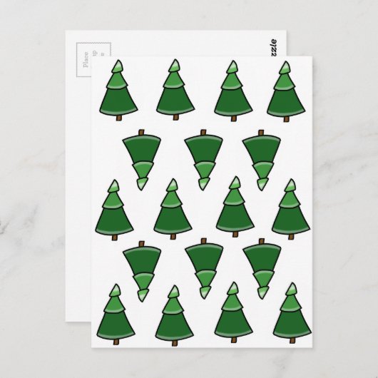 Carte Postale Arbres (Devant / Derrière)